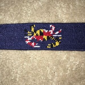 Smathers & Branson Hand-Stitched Needlepoint Belt